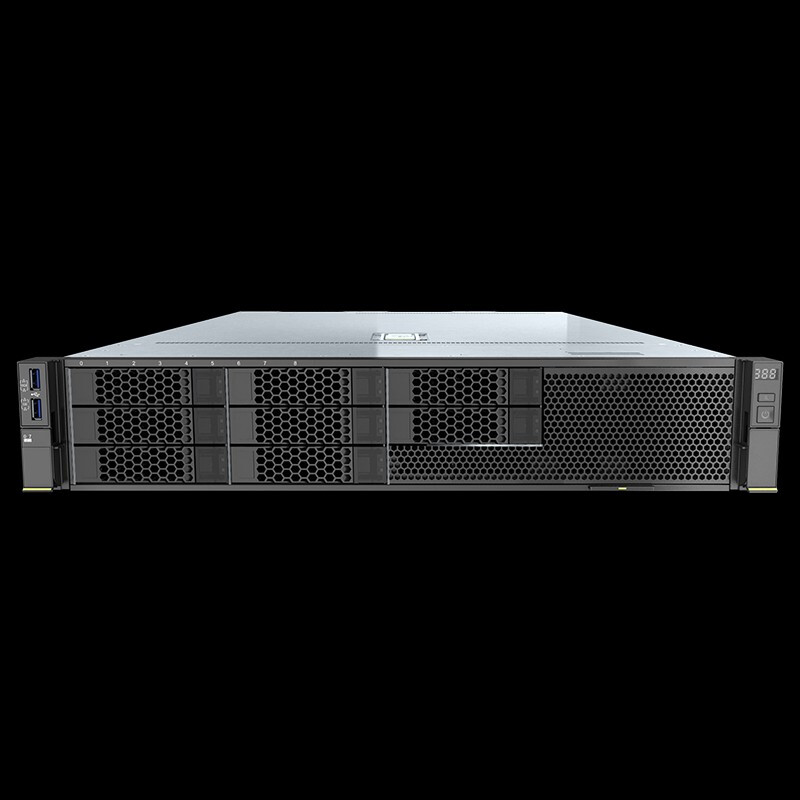 華為(超聚變)2288H V5服務器主機 2U機架式 8大盤 2*銀牌4210 20C 2.2G丨雙電 16G內存丨4T SATA硬盤丨130
